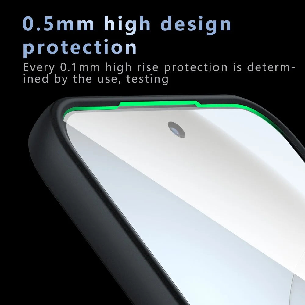 For Realme GT 8 Pro 5G Matte Skin-touch Magnetic Case 360° Rotating Kickstand Shockproof TPU + PC Phone Cover - Transparent Black - 6
