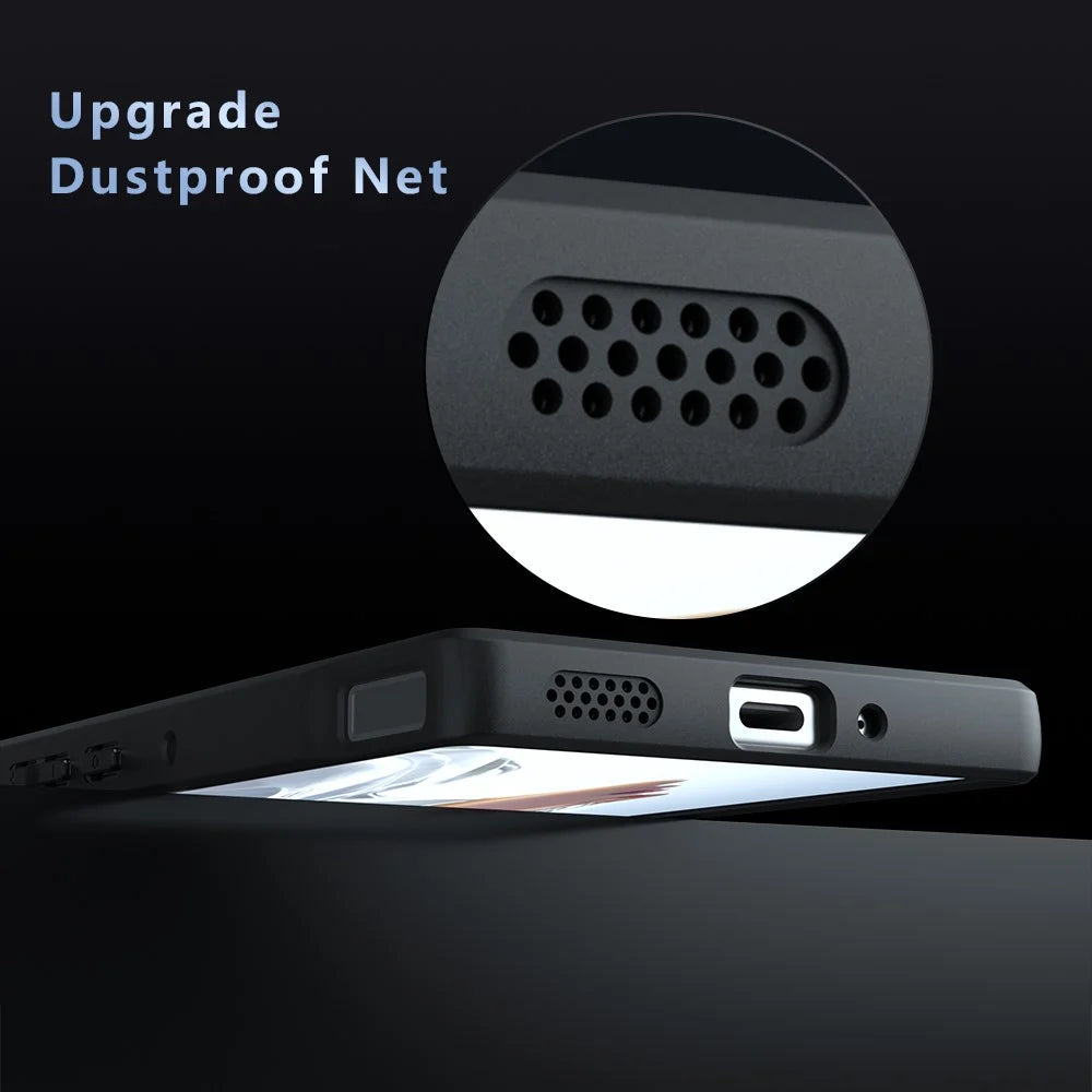 For ZTE nubia RedMagic 11 Air 5G Matte Skin-touch Magnetic Case 360° Rotating Kickstand Shockproof TPU + PC Phone Cover - Transparent Black - 5