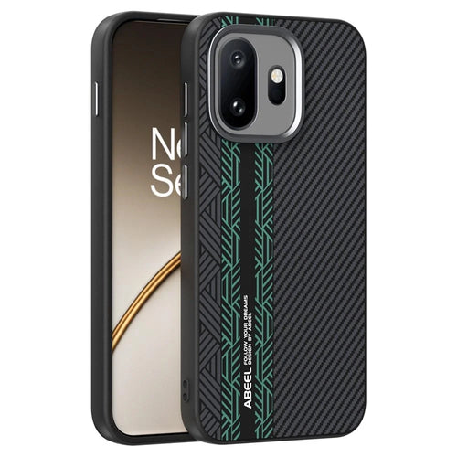 ABEEL For OnePlus 15T 5G Magnetic Case PC + TPU + Aluminum Alloy + PU Leather Slim Phone Back Cover - Texture 2 - 1