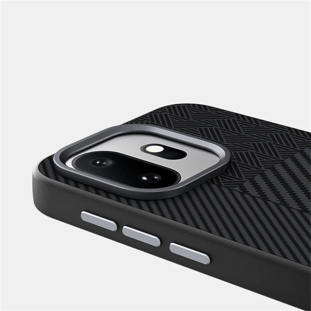 ABEEL For OnePlus 15T 5G Magnetic Case PC + TPU + Aluminum Alloy + PU Leather Slim Phone Back Cover - Texture 2 - 6