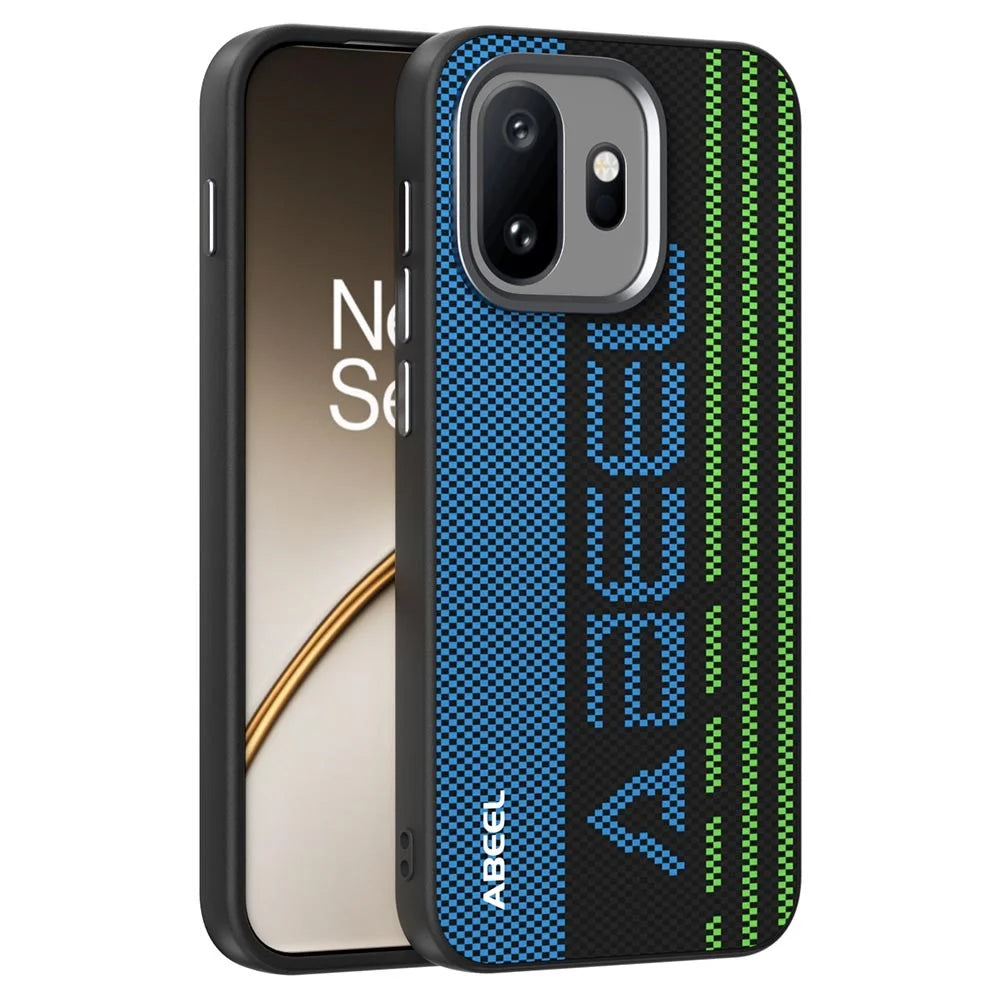 ABEEL For OnePlus 15T 5G Magnetic Case Micro-Embossing 6D Printed PC TPU Aluminum Alloy Leather Phone Cover - Outstanding No. 1 - 1
