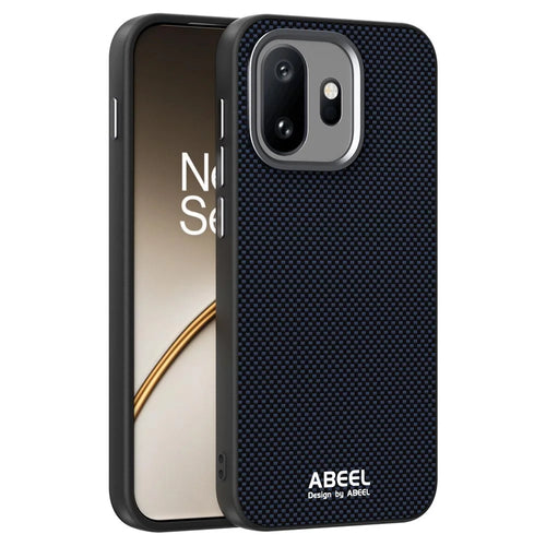 ABEEL For OnePlus 15T 5G Magnetic Case Printed PC TPU Aluminum Alloy Leather Phone Cover - Black - 1