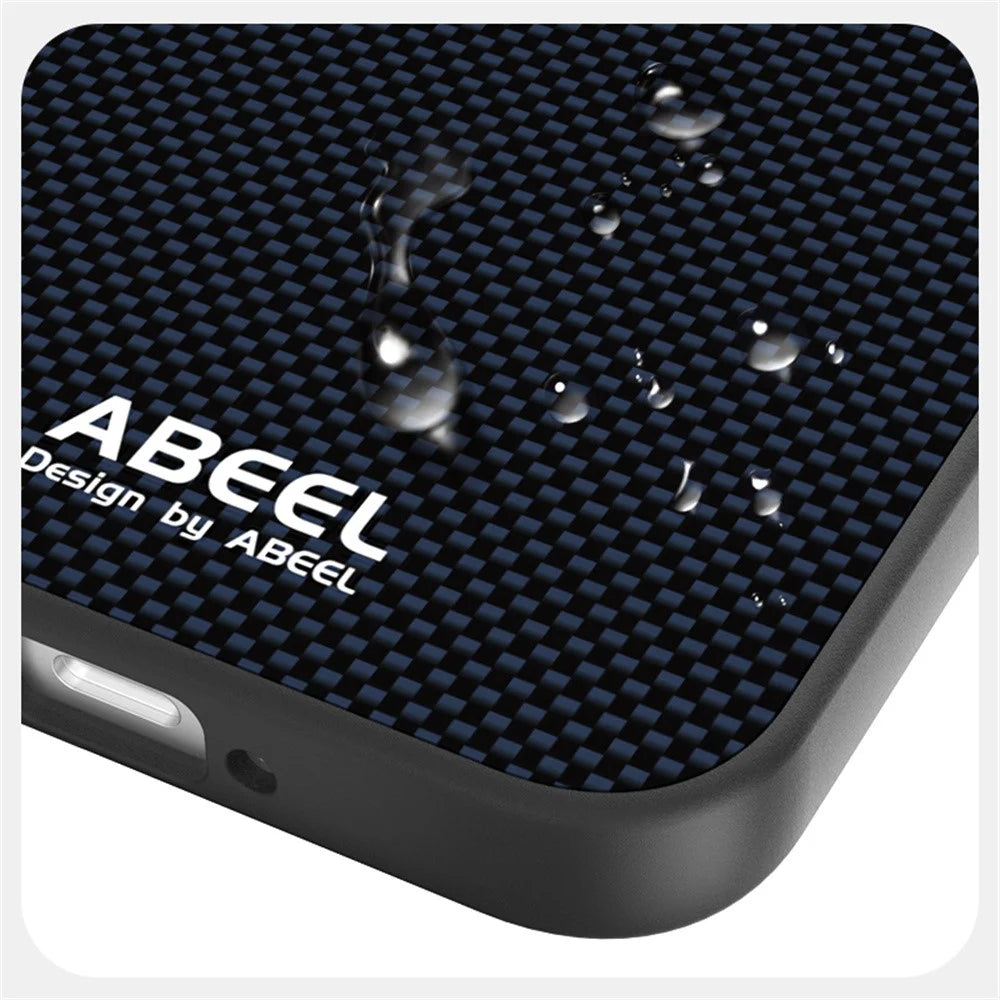 ABEEL For OnePlus 15T 5G Magnetic Case Printed PC TPU Aluminum Alloy Leather Phone Cover - Black - 4