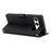 For Sony Xperia 10 VII Stand Case Litchi Texture Genuine Cow Leather Wallet Phone Cover RFID Blocking - Black - 4