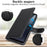 For Sony Xperia 10 VII Stand Case Litchi Texture Genuine Cow Leather Wallet Phone Cover RFID Blocking - Black - 5
