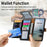 For Nothing Phone (3a) Lite 5G Case RFID Blocking Zipper Pocket Leather Wallet Phone Cover with Strap - Black - 5