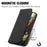 For Nothing Phone (3a) Lite 5G Leather Case with Card Holder Magnetic Absorption Phone Cover - Black - 4