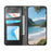 For Nothing Phone (3a) Lite 5G Case Wallet Tri-Color Stitching Leather Phone Cover with Elastic Wristband - Black - 2