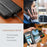 For Nothing Phone (3a) Lite 5G Case Wallet Tri-Color Stitching Leather Phone Cover with Elastic Wristband - Black - 7