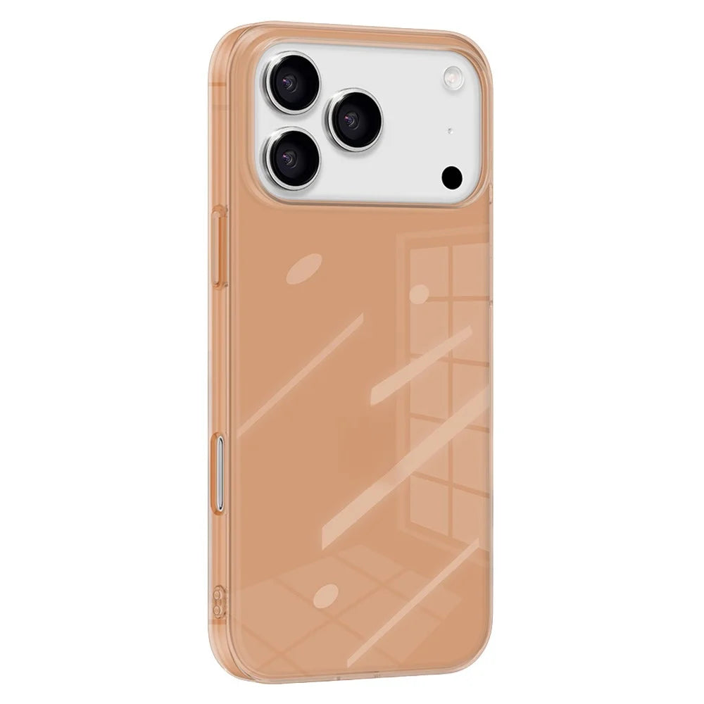 X-LEVEL For iPhone 17 Pro Case Slim Anti-Scratch Hard PC Back Protective Cover - Orange - 1
