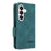 For Samsung Galaxy S26 Case Leather Wallet Flip Phone Cover with Hardware Decor - Blue - 6
