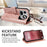 For Nothing Phone (4a) Pro Wallet Case Embossed Mandala Pattern PU Leather + TPU Cover with Wrist Strap - Rose Gold - 2