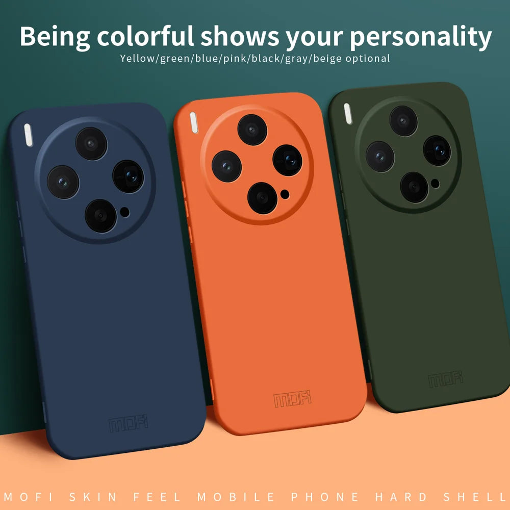 Mofi for vivo X300s 5G MOFI JK Qin Series Phone Case Skin-Touch Matte Anti-fingerprint Back Cover - Black - 4