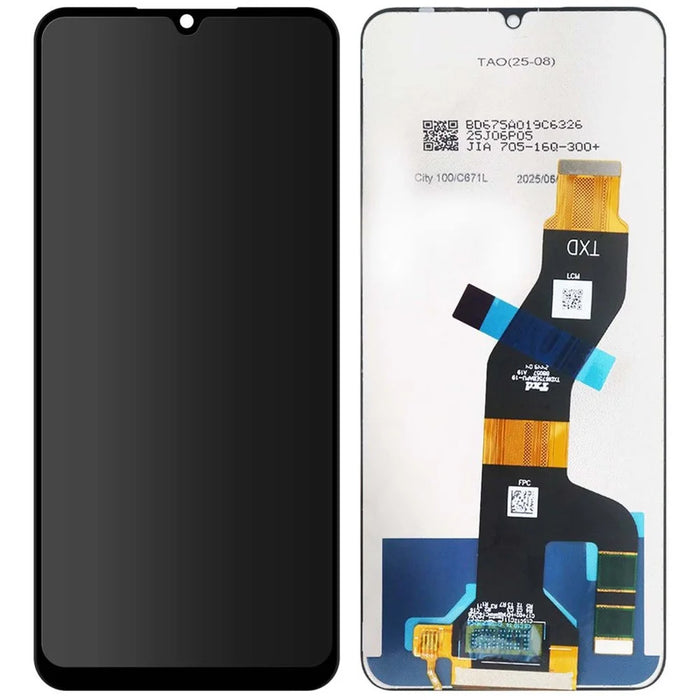 For itel City 100 4G C671L Grade C LCD Screen and Digitizer Assembly Replacement Part (Without Logo) - 1