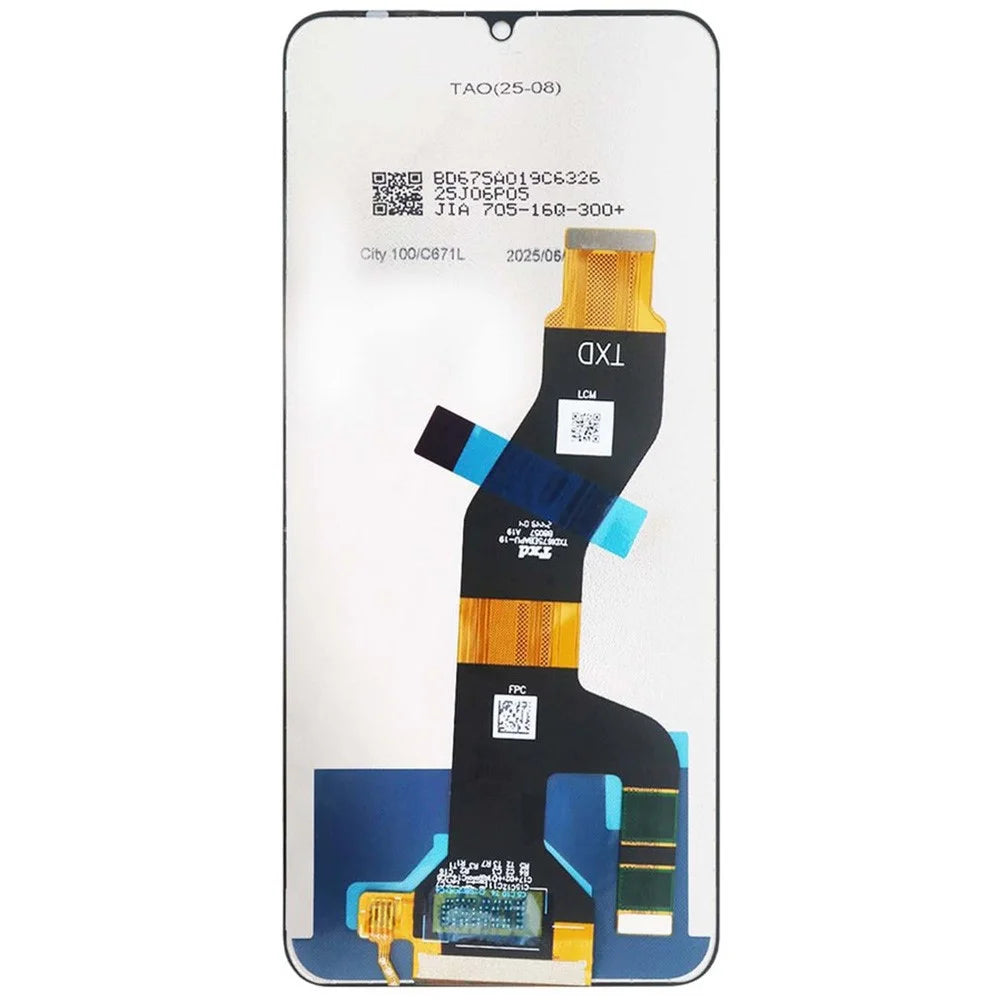 For itel A100 4G Grade C LCD Screen and Digitizer Assembly Replacement Part (Without Logo) - 3