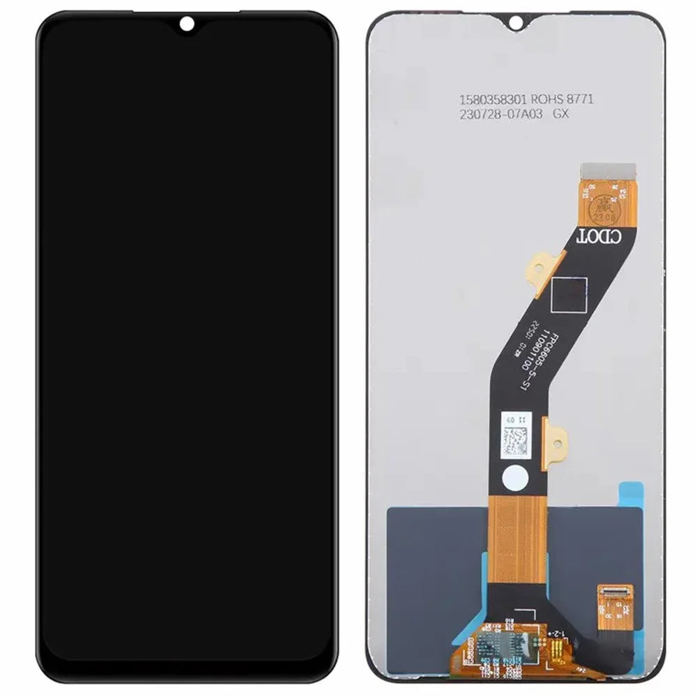 For itel A90 4G A6610L Grade C LCD Screen and Digitizer Assembly Replacement Part (Without Logo) - 1