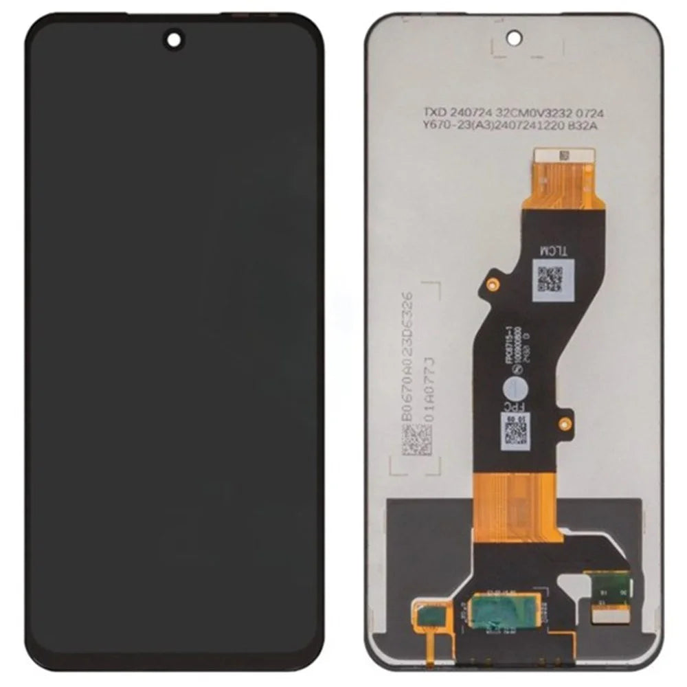 For itel Power 70 4G P673L Grade C LCD Screen and Digitizer Assembly Replacement Part (Without Logo) - 1