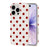 For iPhone 16 Pro Case Retro Polka Dot IMD TPU Full Coverage Phone Protective Cover - White - 1