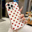 For iPhone 16 Pro Case Retro Polka Dot IMD TPU Full Coverage Phone Protective Cover - White - 6