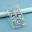 For iPhone 16 Pro Case Rhinestone Edge Flower TPU + PC IMD Phone Cover - F2 - 6