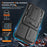 For Samsung Galaxy A57 5G Case Slide Lens Shield PC + TPU Kickstand Phone Cover - Black - 4