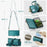 CaseMe for Google Pixel 10a CASEME C36 Leather Case Zipper 10 Card Slots Phone Cover with Straps - Green - 3