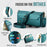 CaseMe for Google Pixel 10a CASEME C36 Leather Case Zipper 10 Card Slots Phone Cover with Straps - Green - 6