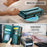 CaseMe for Google Pixel 10a CASEME C36 Leather Case Zipper 10 Card Slots Phone Cover with Straps - Green - 7