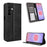 For Samsung Galaxy A27 5G Leather Case Wallet Stand Retro Texture Phone Cover - Black - 1
