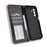 For Samsung Galaxy A27 5G Leather Case Wallet Stand Retro Texture Phone Cover - Black - 5