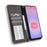 For Samsung Galaxy A27 5G Leather Case Wallet Stand Retro Texture Phone Cover - Black - 6