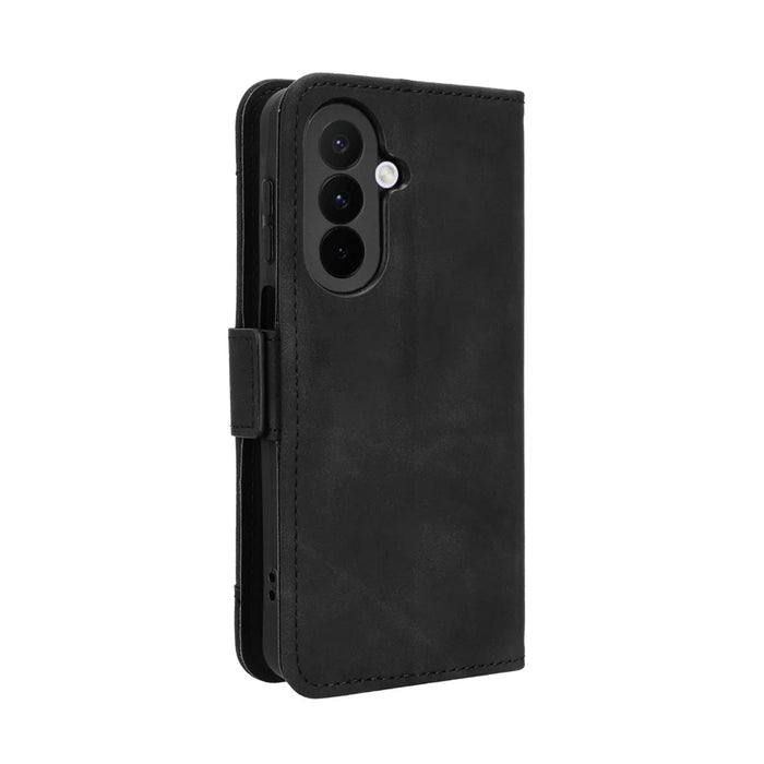 For Samsung Galaxy A27 5G Leather Case Phone Wallet Cover with Multiple Card Slots - Black - 7