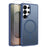 NORTHJO For Samsung Galaxy S25 Ultra Case Translucent Matte Shockproof Phone Cover with Tempered Glass Film - Blue - 1