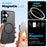 NORTHJO For Samsung Galaxy S24 Magnetic Case Translucent Matte Shockproof Phone Cover Set with Front Screen Protector + Lens Film - Black - 2