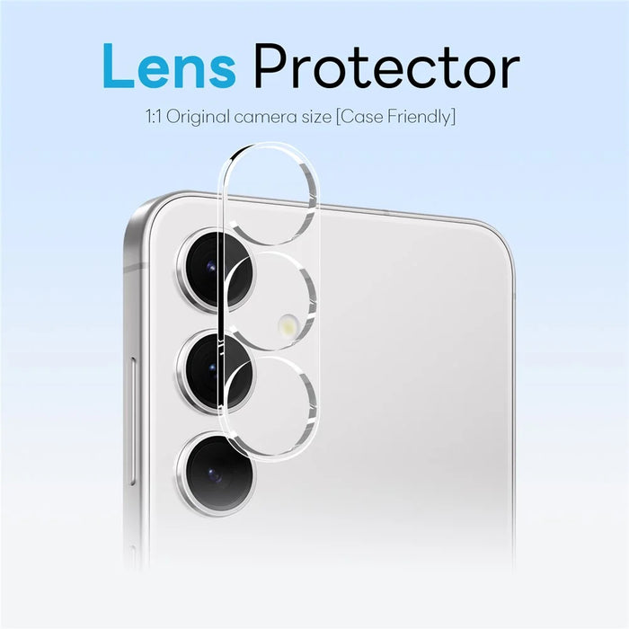NORTHJO For Samsung Galaxy S24 Magnetic Case Translucent Matte Shockproof Phone Cover Set with Front Screen Protector + Lens Film - Black - 4
