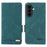 For Samsung Galaxy A37 5G Phone Case Leather Wallet Flip Phone Cover with Hardware Decor - Green - 1