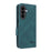 For Samsung Galaxy A37 5G Phone Case Leather Wallet Flip Phone Cover with Hardware Decor - Green - 7