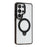 JAUCASE For Samsung Galaxy S26 Ultra Case with Rotating Kickstand TPU + PC Clear Phone Back Cover - Transparent Black - 1