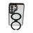 JAUCASE For Samsung Galaxy S26 Ultra Case with Rotating Kickstand TPU + PC Clear Phone Back Cover - Transparent Black - 4