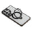 JAUCASE For Samsung Galaxy S26 Ultra Case with Rotating Kickstand TPU + PC Clear Phone Back Cover - Transparent Black - 6