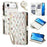 For iPhone Air Leather Case with Wrist Strap  /  Shoulder Strap Rhombic Floral Pattern Zipper Wallet Phone Cover - A1 - 1