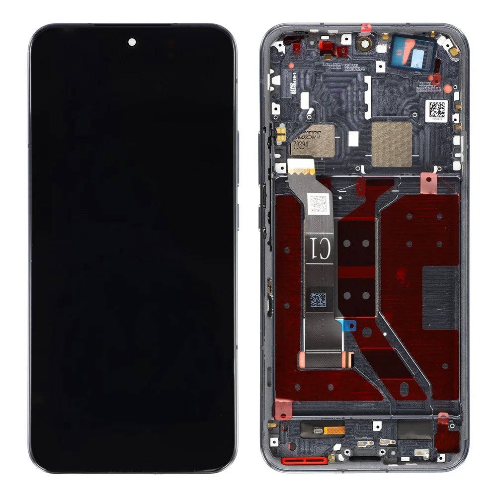 For Honor Magic7 5G PTP-AN00 OEM Grade S OLED Screen and Digitizer Assembly + Frame (Without Logo) - Black - 1