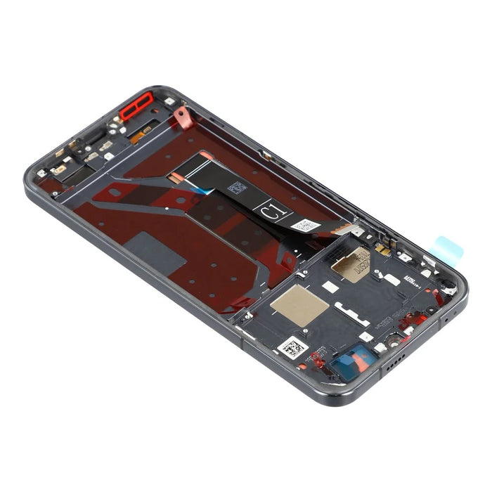 For Honor Magic7 5G PTP-AN00 OEM Grade S OLED Screen and Digitizer Assembly + Frame (Without Logo) - Black - 5