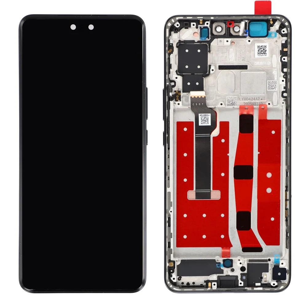 For Huawei nova 13 Pro 5G MIS-AL00 OEM Grade S OLED Screen and Digitizer Assembly + Frame (Without Logo) - Black - 1