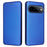 For Google Pixel 11  /  Pixel 11 Pro Case Carbon Fiber Texture Drop-Proof PU Leather Phone Cover - Blue - 1