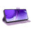 For Realme P4 Power 5G Case Leather Wallet Flip Phone Cover with Hardware Decor - Purple - 4