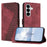 For Samsung Galaxy A27 5G Leather Case 7-Shaped Pattern Wallet Stand Shockproof Phone Cover - Brown - 1