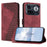 For Nothing Phone (4a) Pro Leather Case 7-Shaped Pattern Wallet Stand Shockproof Phone Cover - Brown - 1