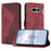 For Nothing Phone (4a) Leather Case 7-Shaped Pattern Wallet Stand Shockproof Phone Cover - Brown - 1