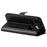 AMORUS For Nothing Phone (4a) Pro Wallet Case Litchi Texture Shockproof Leather Flip Stand Phone Cover - Black - 3